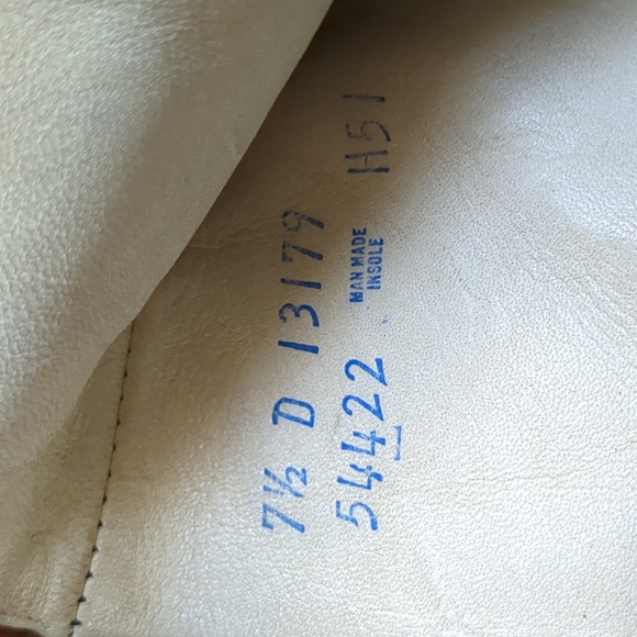 VINTAGE MEN'S "FREEMAN" BROWN LEATHER ANKLE BOOTS SIZE 7 1/2 - Picture 16 of 16